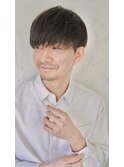 刈り上げツーブロックナチュラルマッシュショートメンズヘア