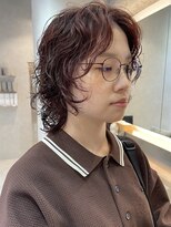 ムクコア(Muk CORE) ウルフレイヤーくびれボブニュアンスパーマ大人可愛い川崎