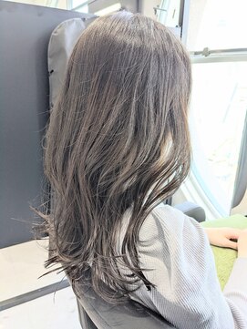 ジエクト 本店(The Ect) ロングスタイル×オリーブグレージュ×コテ巻きスタイル