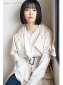 暗髪ボブ