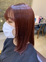 ラ メール ヘア デザイン(La mer HAIR DESIGN)&nbsp;ピンクレッドカラー★ブリーチ無しカラー