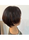 大人ボブ×ゆるパーマ