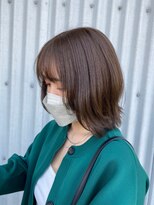 ナンバー 秋田店(N°)&nbsp;ボブウルフ/ニュアンスカラー/グレーベージュ/2wayバング/抜け感