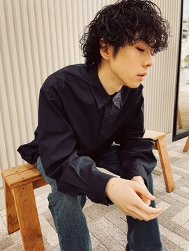 ガレージ バイ グリーン 原宿 表参道(Garage by green) 【loki】メンズマッシュ×ウェーブパーマ