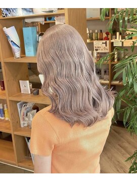 ソワンドゥブレス 瓜破店(soin de brace) 【辻快樹】ケアブリーチ/ミルクティーベージュ