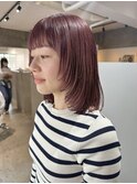 ミルクティーベージュダブルカラーインナーカラーケアブリーチ