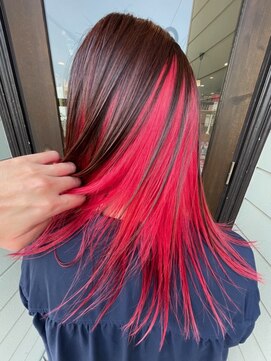 ヘア メイク ココ(hair make coco) インナーレッド♪♪