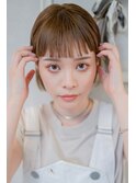 【F-collection】ナチュラルショート*チョコレート