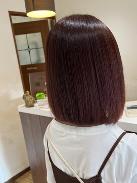 美容室 プラセル(Plaser) イルミナカラー×艶髪コーラルピンク