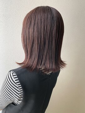 オウルヘアー(Owl hair) ピンクベージュ/ミディアムボブ/矯正毛