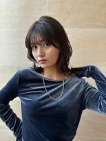 くびレイヤー・ベージュ・小顔似合わせカット銀座20代30代