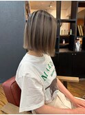 【大人のデザインカラー】バレイヤージュカラーで筋感が可愛い!