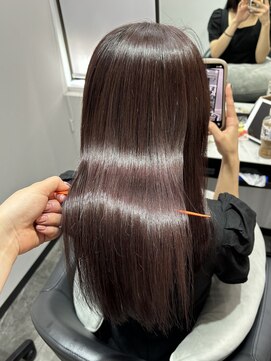 ピリオド 蒲田(Period.) 髪質改善/チェリーブラウン/縮毛矯正/トリートメント◎