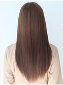 縮毛矯正ロング♪コスメストレート髪質改善ココアベージュ