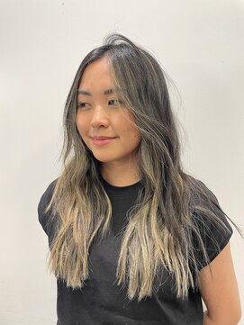 レオニード 表参道(LEONID) ハイライト　バレイヤージュ　ロング