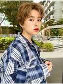 【GEEKS渋谷】マッシュ/冬カラー/ミルクティーベージュ/20代30代