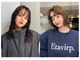 ヘアーアンジェ 伊達店(Hair ange)の写真/“黒髪・暗めカラー”でもオシャレな色味を楽しめる♪みずみずしい透明感【ハホニコTR＋カラー￥7000】