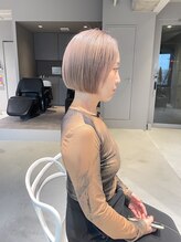 アイデンアンドティティ(IDEN AND TITY) 《kando hair》ダブルカラー/ベージュ/ホワイトベージュ/ボブ