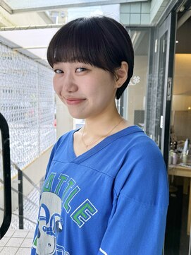 ハピネス 河原町店(Happiness) ワイドバング　マッシュショート　京都美容室　進詩織