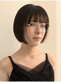 ミニボブ/透明感カラー