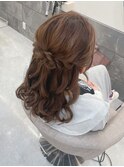 ハーフアップ/心斎橋ヘアセット