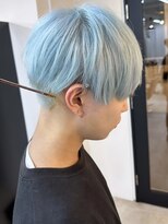 イエナ 渋谷(IENA)&nbsp;水色カラー 水色 ケアブリーチ ハイトーンカラー