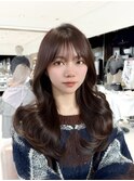 くびれミディ/トレンド韓国ヘア/くびれ巻き/レイヤーカット