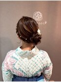 【浴衣着付け＋ヘアセット】自由が丘/着付け/ヘアセット