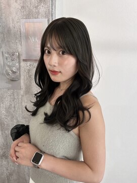 ムージー(moug) olive greige × layer cut