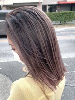 アポロ 横浜駅店(apollo)&nbsp;xバレイヤージュ/ホワイトグレージュ/レイヤーカット