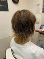 カラーズアンドロッソ(Colors&Rosso) くせ毛を使ってパーマぽっくハイライト入れて白髪ぼかし
