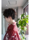 大人ウェーブショート