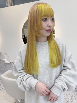 イェッカ パビル(YECCA pabil) ピンクとイエローのアンブレラ