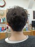 【メンズパーマ】メンズカット+ニュアンスパーマ+シェービング