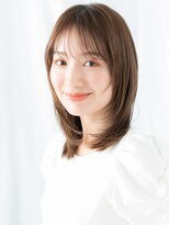 ドクターズサロン LAB 小山店&nbsp;ツヤ髪オリーブブラウン顔周りレイヤーロングl小山20代30代40代