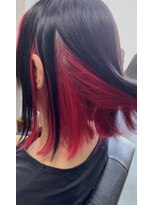 リ シャルム バイ エニーハウ 南七日町店(Re charm by anyhow) 【井上椋介】チラ見せがかわいいレッドインナーカラー
