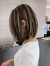 【巻かなくても立体感◎】ハイライトカラー+カット/ダメージ50%カット