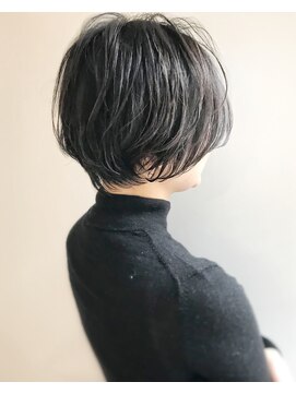 エル セルカ 高田馬場(el CERCA) トレンド大人可愛いハンサム丸みショート★ゆるっとモテパーマ