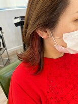 【山田】お客様スタイル☆インナーカラーベリーピンク