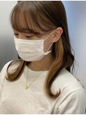イヤリングカラーインナーカラーハイライトレイヤーケアブリーチ