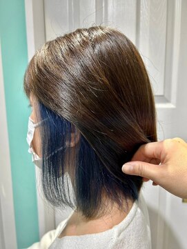 マティーナ ヘアー 池袋(Matina hair) 【チラ見せネイビーブルー】20代30代40代
