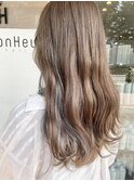 【インナーカラー】ホワイト×ブルーベージュ