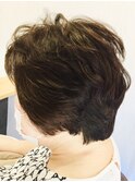 スタイリングショート立体感ショートボブナチュラルブラウン