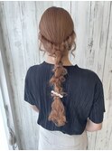 周りに可愛い。。と言われる編み下ろしヘアセット☆