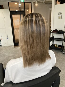 ラフ 難波店(LAFF) #黒髪#ボブルフ#ネビージュ#小顔#ワンレン