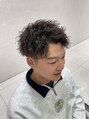 アースコアフュールボーテ 笛吹店(EARTH coiffure beaute)&nbsp;ツイストパーマ！短髪に強めの動きで男らしい印象に。