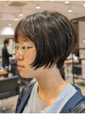 柔らか黒髪ショート!