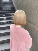 ハニーブロンドボブ/ダブルカラー/ケアブリーチ/ハイトーン