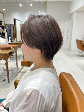 ネイロ 錦糸町(NeiRo) 魅力倍増カールセミディシアーカラーダークアッシュショートヘア