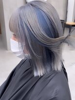 キラ 原宿(KILLA) 夏デザインカラー/レイヤーカットウェットヘア/オリーブベージュ